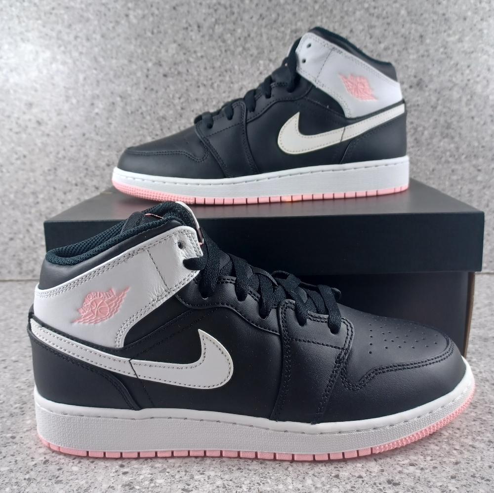 Nike Air Jordan 1 Sneakers Black Artic Pink - Youth Size 6 Women's 7.5 S…